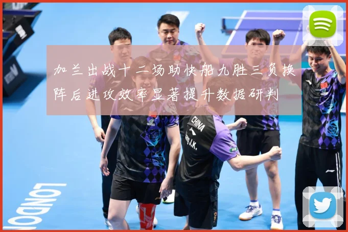 加兰出战十二场助快船九胜三负换阵后进攻效率显著提升数据研判